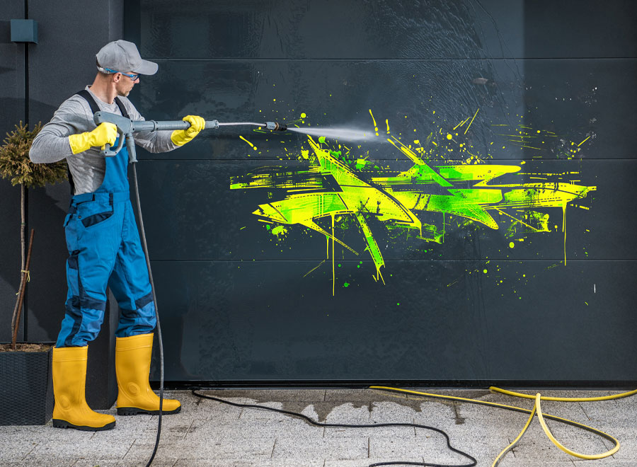 Entfernung von Graffiti